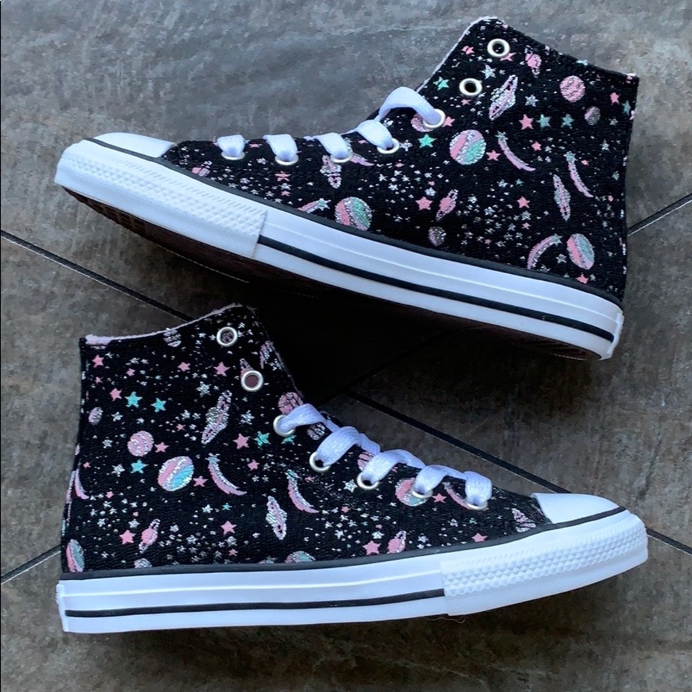 CONVERSE CTAS HI black/white/pure silver WMNS - Picture 2 of 16